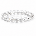 White Sphatik Crystal Bracelet 8mm | Natural Clear Quartz Healing Bracelet | Unisex