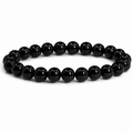 Natural Black Tourmaline Bracelet 8mm | Protection Crystal Bracelet