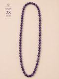 Natural Lepidolite Mala –  Healing Crystal Prayer Beads for Meditation, Stress Relief & Emotional Balance