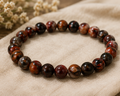 Dragon Blood Stone Round Beaded Adjustable Bracelet | Natural Crystal Healing Bracelet for Strength, Courage & Vitality