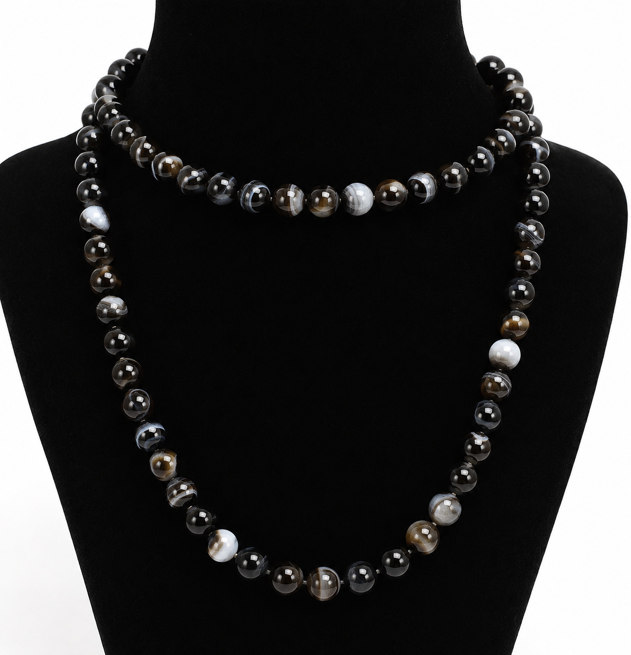 Natural Sulemani Hakik Mala Prayer Beads for Protection, Meditation & Spiritual Strength