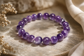 Natural Amethyst Crystal Bracelet – Healing & Spiritual Protection
