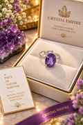 Amethyst Ring | Natural Purple Amethyst Gemstone Ring