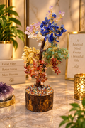 7 Chakra Crystal Tree | 7 Chakra Healing Tree for Energy Balance, Meditation & Home Décor