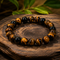 Natural Tiger Eye Crystal Bracelet – Courage, Confidence & Protection