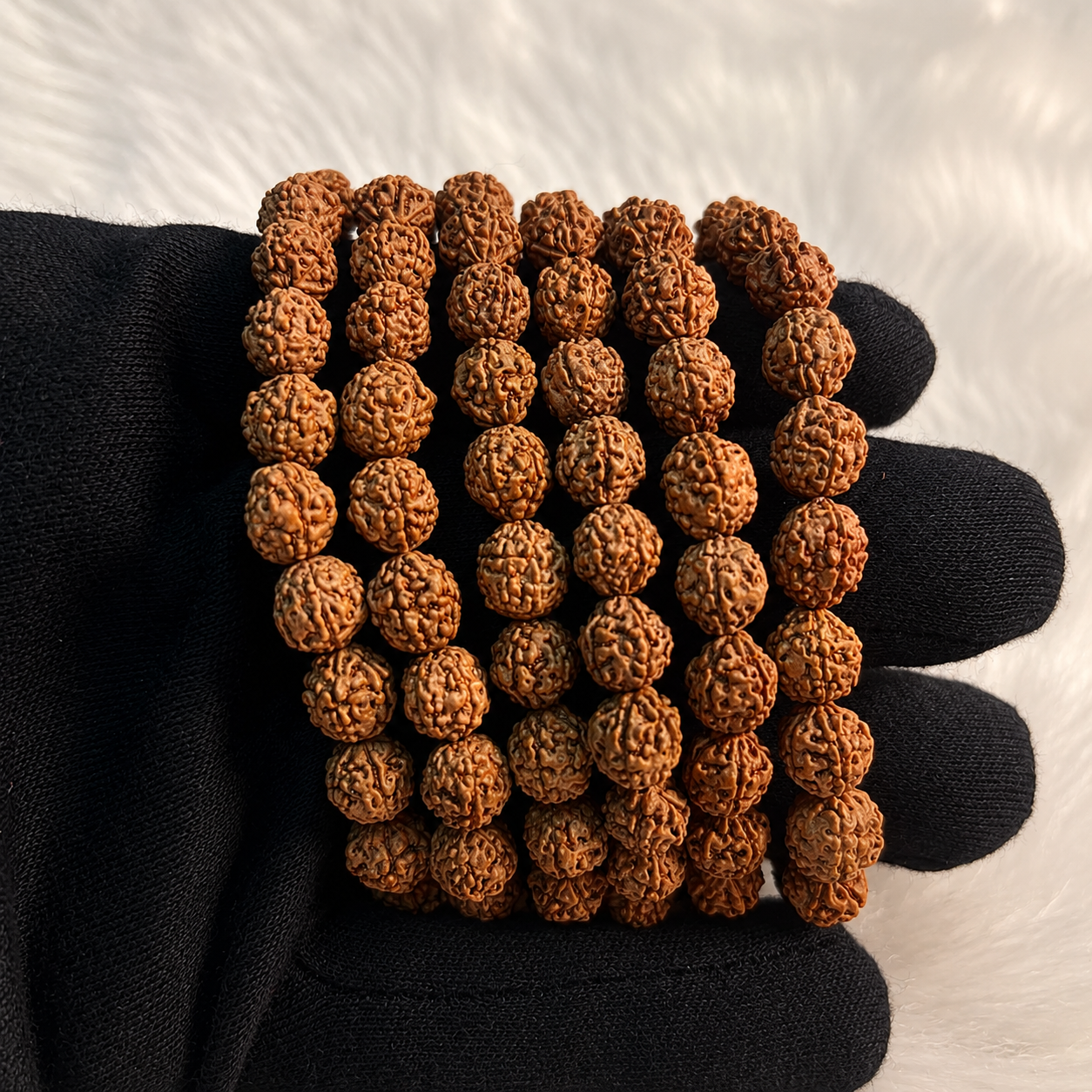 Natural 5 Mukhi Rudraksha Bracelet 8mm | Sacred Spiritual Bracelet