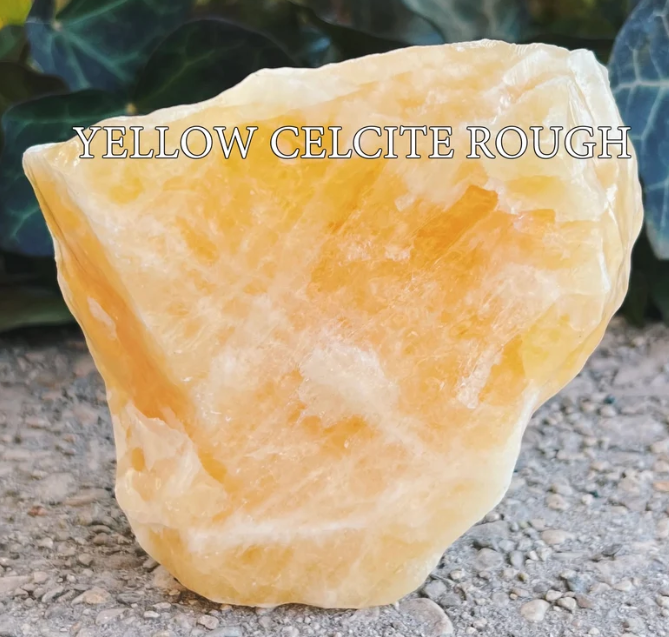 Natural Yellow Calcite Rough Stone – Premium Raw Crystal for Positivity, Confidence & Energy Healing