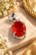Carnelian Pendant | Natural Red Carnelian Crystal Pendant