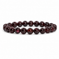 Natural Garnet Bracelet 8mm | Genuine Red Crystal Bracelet