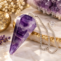 Amethyst Dowsing Pendulum | Crystal Healing & Meditation Tool