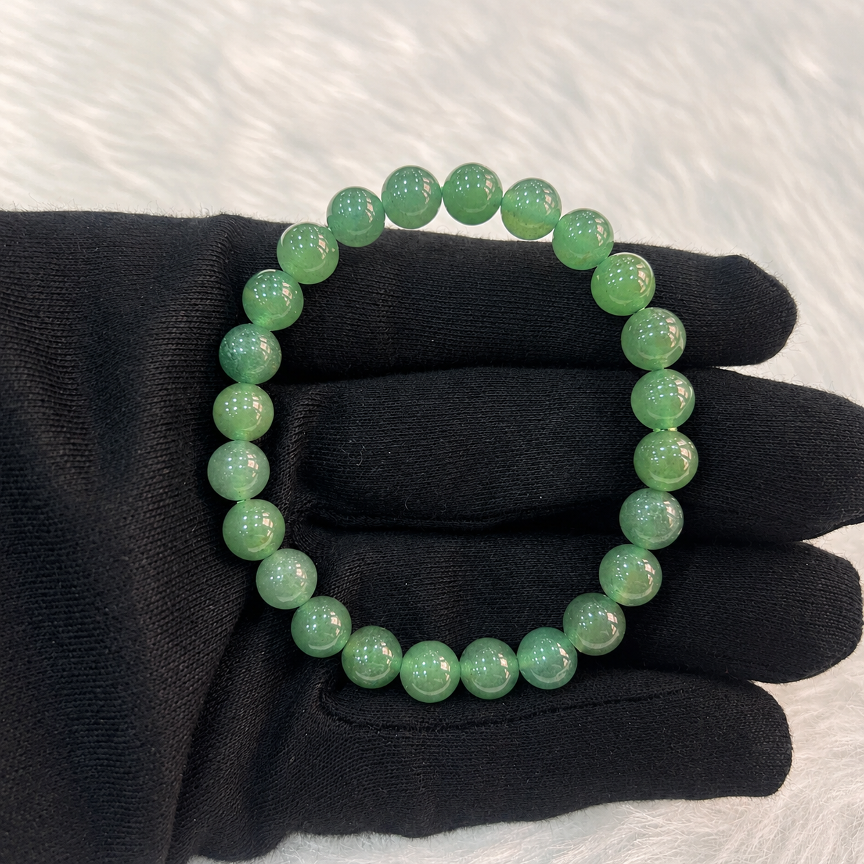 8mm Green Aventurine Bracelet | Natural Crystal Beaded Bracelet for Prosperity & Luck