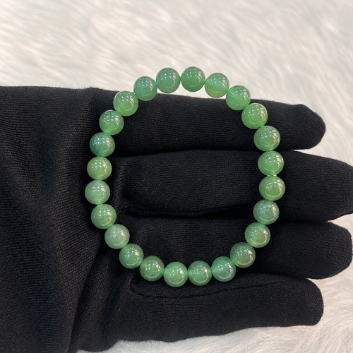8mm Green Aventurine Bracelet | Natural Crystal Beaded Bracelet for Prosperity & Luck