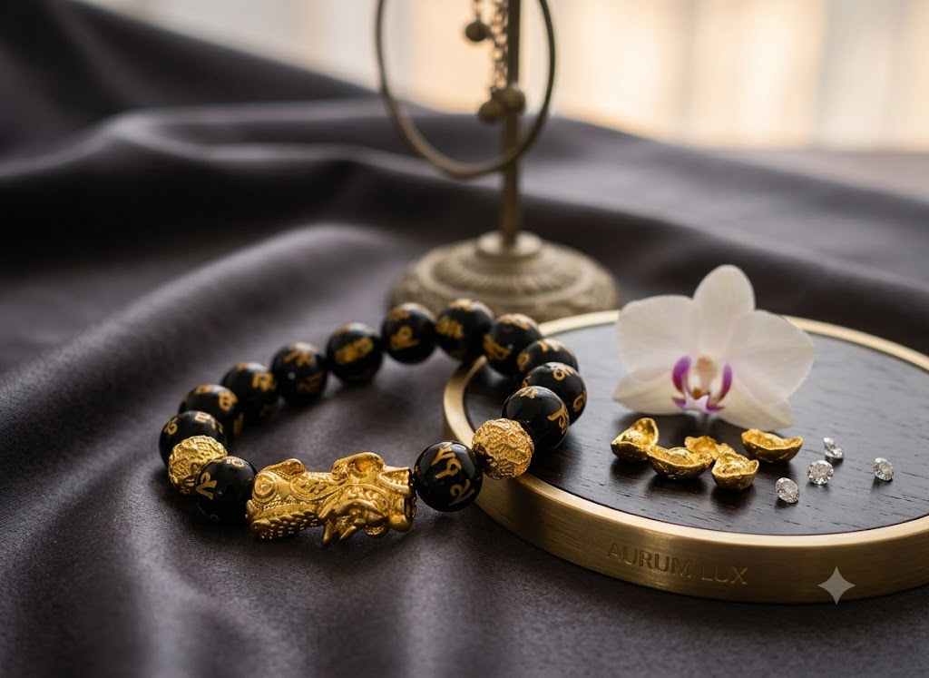 Feng Shui Black Obsidian Wealth Bracelet