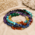 7 Chakra Crystal Chips Mala – Natural Healing Necklace for Balance, Meditation & Spiritual Wellness