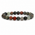 Natural African Bloodstone Bracelet 8mm | Healing Crystal Bracelet