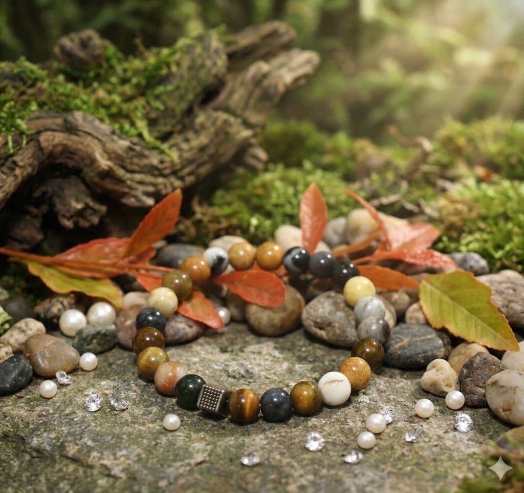 Natural Multi-Stone Crystal Bracelet – Handmade Gemstone Beaded Bracelet | Adjustable Premium Crystal Jewelry