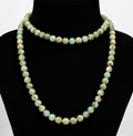 Natural Green Opal Mala – Healing Crystal Prayer Beads for Meditation, Emotional Healing & Prosperity