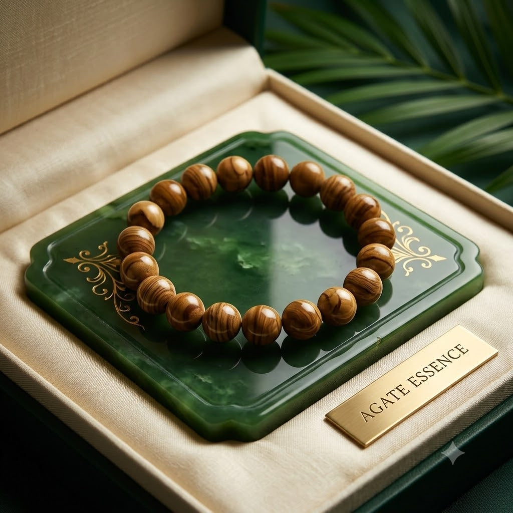 Camel Jasper Crystal Bracelet | 8 MM Natural Healing Gemstone Beads