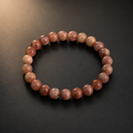 Natural Sunstone Bracelet 8mm | Genuine Crystal Bracelet for Confidence, Joy & Positive Energy