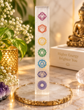 Natural Selenite 7 Chakra Scale | Chakra Balancing & Energy Healing Crystal 6 inches
