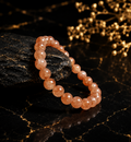 Natural Sunstone Crystal Bracelet – Confidence, Joy & Positive Energy
