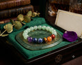 Seven Chakra Aventurine Bracelet | Natural Healing Crystal Bead Bracelet