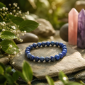 Natural Lapis Lazuli Bracelet | Premium Blue Crystal Healing Bracelet