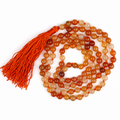 Carnelian Jaap Mala 108 – Natural Healing Crystal Meditation Prayer Mala