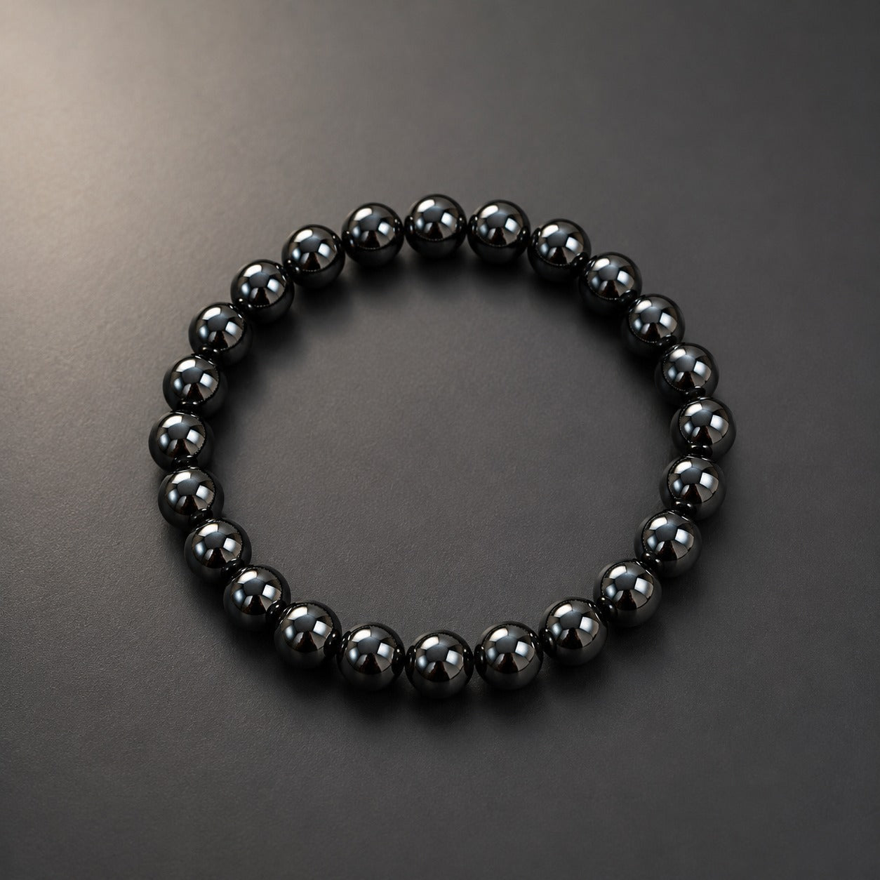Natural Hematite Bracelet 8 mm – Protection, Grounding & Balance