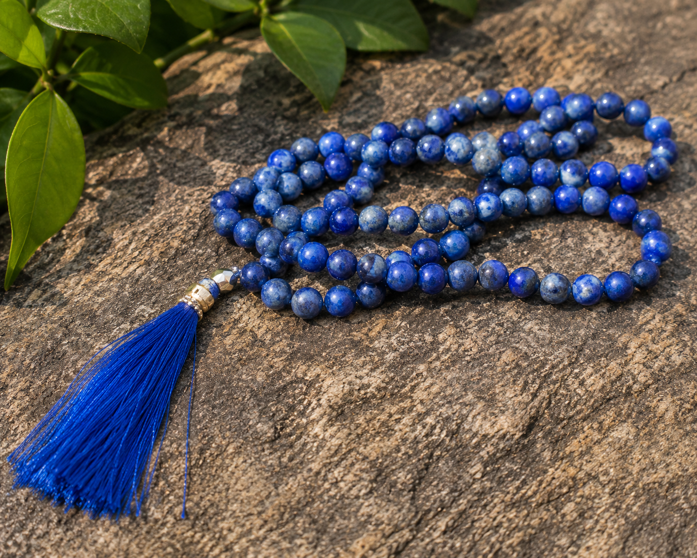 Lapis Lazuli Mala – Wisdom, Truth & Spiritual Awakening