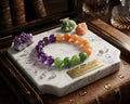 Amethyst, Green Aventurine & Orange Aventurine Bracelet | Gemstone