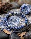 Natural Sodalite Crystal Bracelet – Wisdom, Communication & Inner Peace | Premium Handmade Gemstone Bracelet