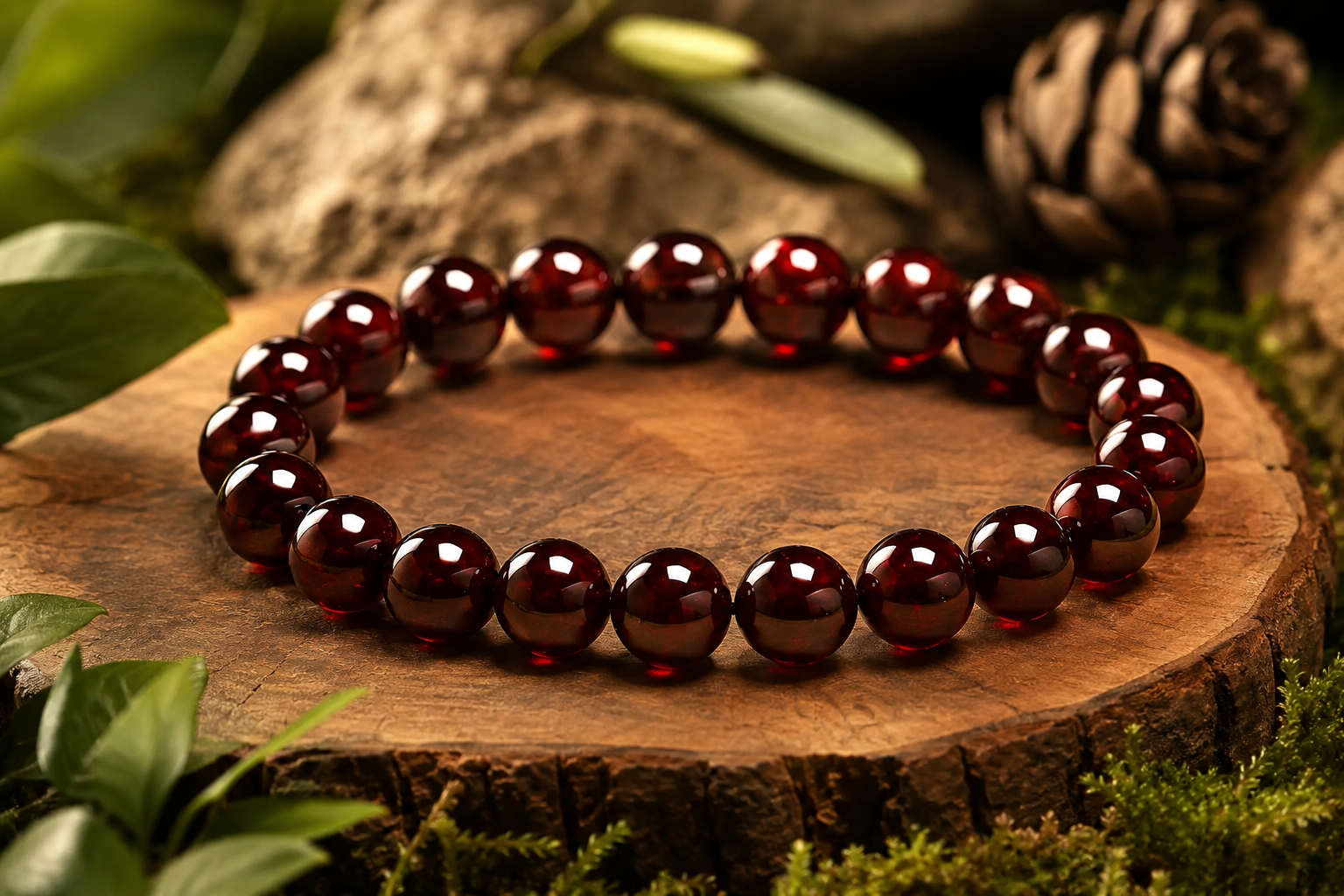 Natural Gomed Bracelet | Powerful Rahu Graha Remedy Crystal