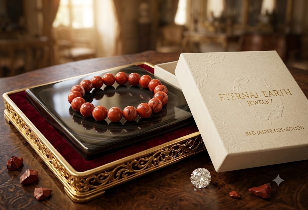 Camel Red Jasper Crystal Bracelet |