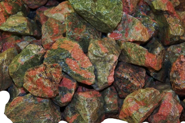 Natural Unakite Rough Stone – Premium Raw Crystal for Healing, Emotional Balance & Spiritual Growth