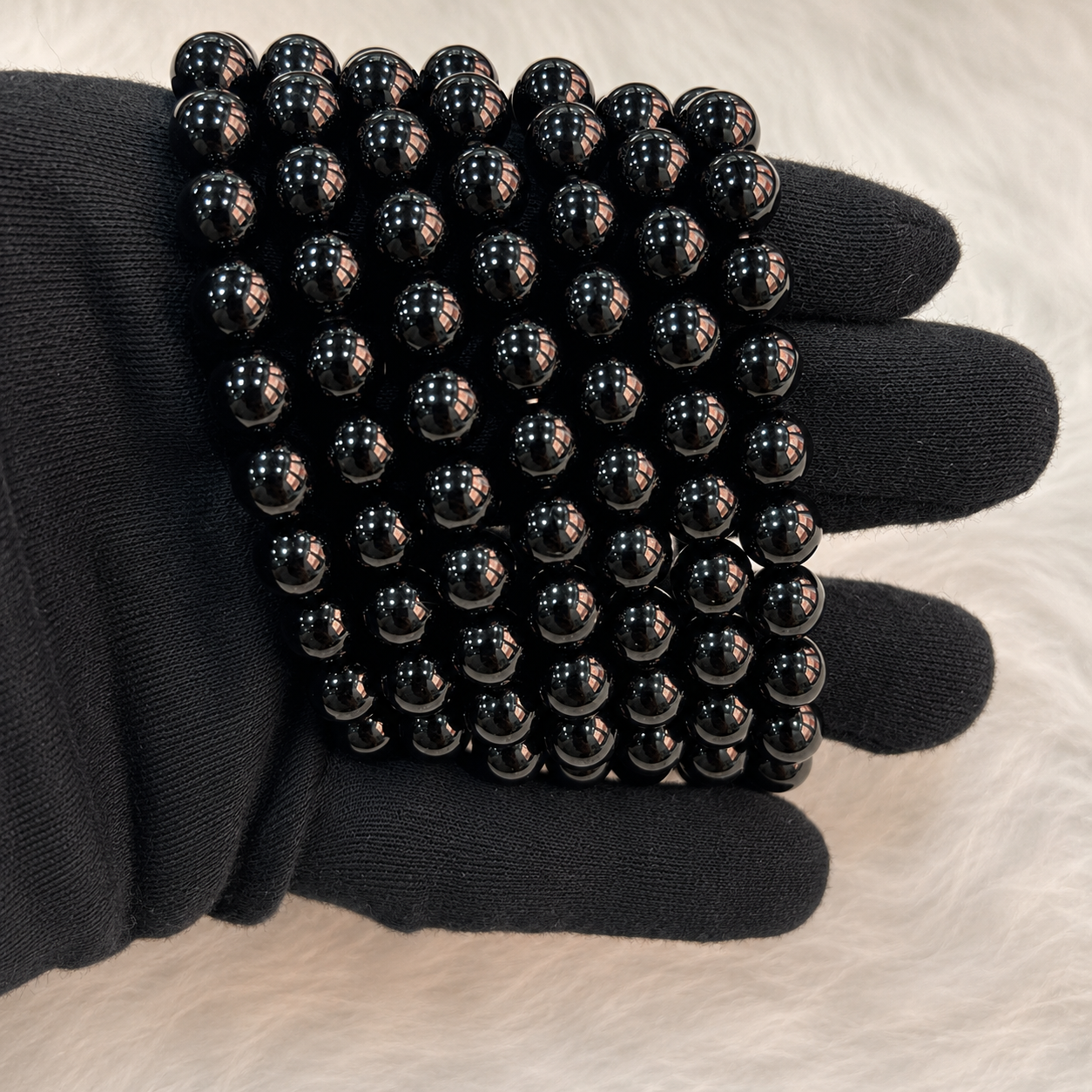 Natural Black Tourmaline Bracelet 8mm | Protection Crystal Bracelet
