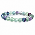Natural Multi Fluorite Bracelet 8mm | Genuine Healing Crystal Bracelet