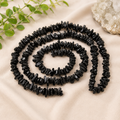 Black Tourmaline Chip Stone Necklace –