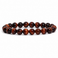 Natural Red Tiger Eye Bracelet 8 mm | Genuine Crystal Healing Bracelet