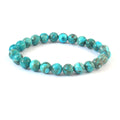 South African Turquoise Bracelet 8 mm | Natural Gemstone Bracelet